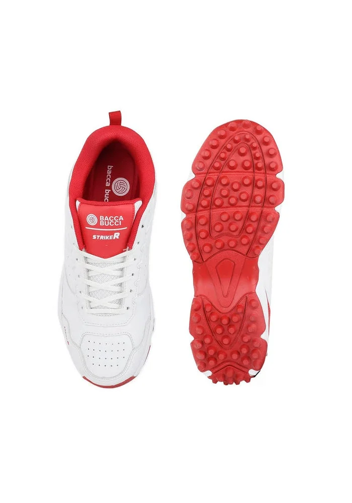 Bacca Bucci Red White STRIKER Cricket Shoes for Men | Best Price UAE
